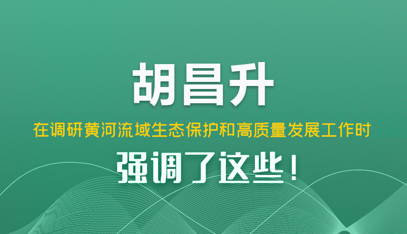 圖解|胡昌升在調(diào)研黃河流域生態(tài)保護(hù)和高質(zhì)量發(fā)展工作時(shí)強(qiáng)調(diào)了這些！